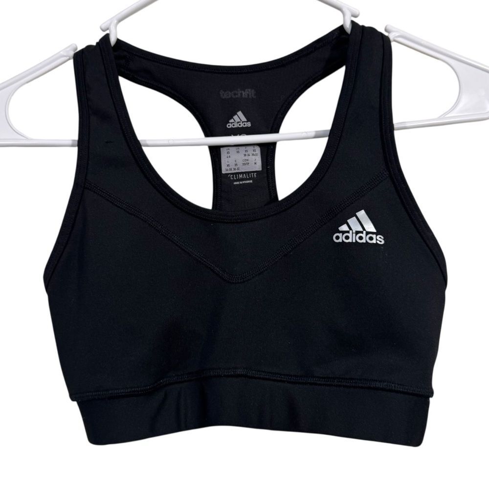 Adidas Black Climalite Racerback Sports Bra
